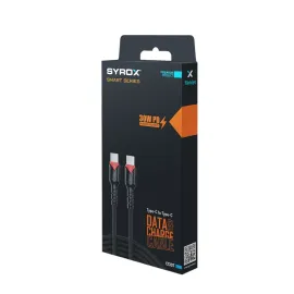 Syrox  C130T 30W PD Type-C to Type-C  Şarj Data Kablosu